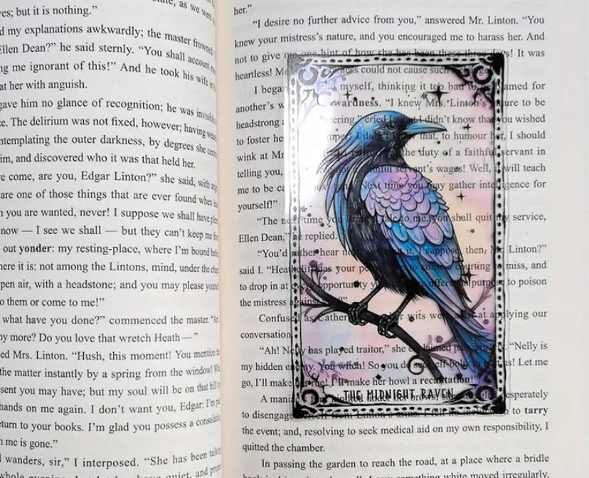 The Midnight Raven — Acrylic Bookmark