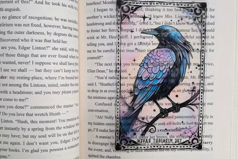 The Midnight Raven — Acrylic Bookmark